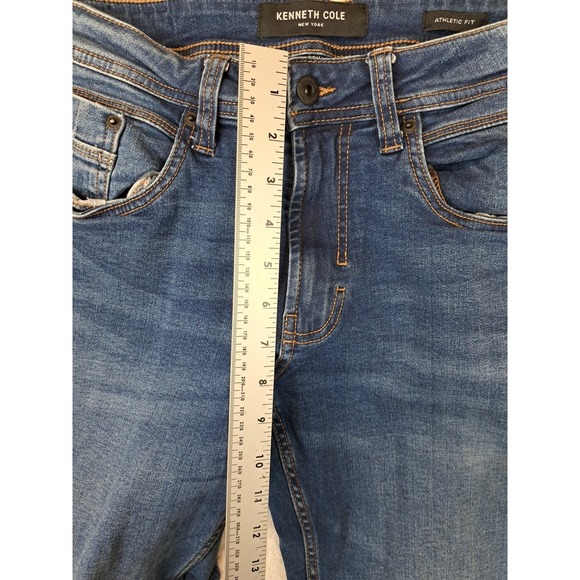 Kenneth Cole Athletic Fit Jeans Mens Size 30 x 28 Blue - Picture 6 of 9